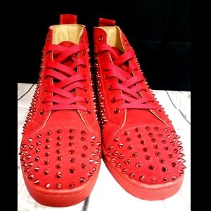 Christian Louboutin Louis Spikes Red
